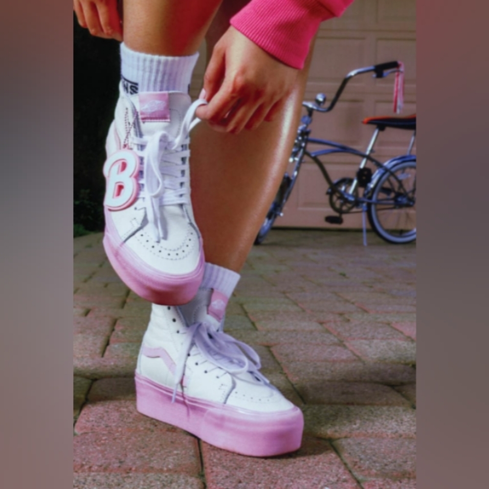 🛹 Authentic Vans X Barbie SK8-HI Tapered Stackform Sneakers🛹